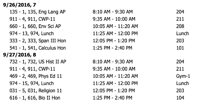 OP Students' Opinion on the New Schedule