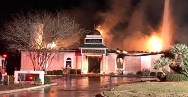 Fire at Texas Mosque