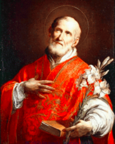 Painting of St. Philip Neri done by Sebastiano Conca