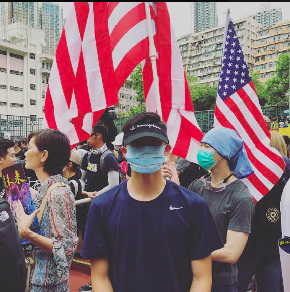 James Simon in the midst of the Hong Kong protests
