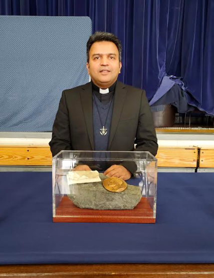 Father Jomon Brings a Saint's Relic to OP