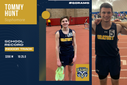 Winter Track Update: Hunt and O’Dowd Break School Records!