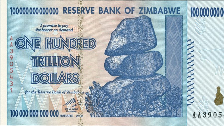 Zimbabwe and the One Hundred Trillion Dollar Bill