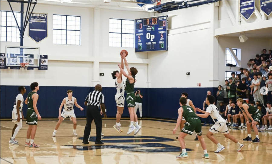 Basketball Tip-Off Vs. Delbarton